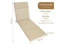 Herlag Liegenauflage Bea Champagner Outdoor Gartenstuhlauflage Bild 3