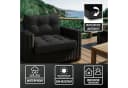 Amazinggirl Sitzkissen Outdoor Rattan Polster Beige Grau Bild 3
