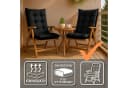 Amazinggirl Hochlehnerauflage Gartenstuhl Sitzkissen Blau Bild 5