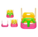 VERK GROUP Babyschaukel 3-in-1 Rosa mit Sicherheitsbügel Bild 1