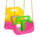 VERK GROUP Babyschaukel 3-in-1 Rosa mit Sicherheitsbügel Bild 2