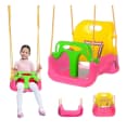 VERK GROUP Babyschaukel 3-in-1 Rosa mit Sicherheitsbügel Bild 3