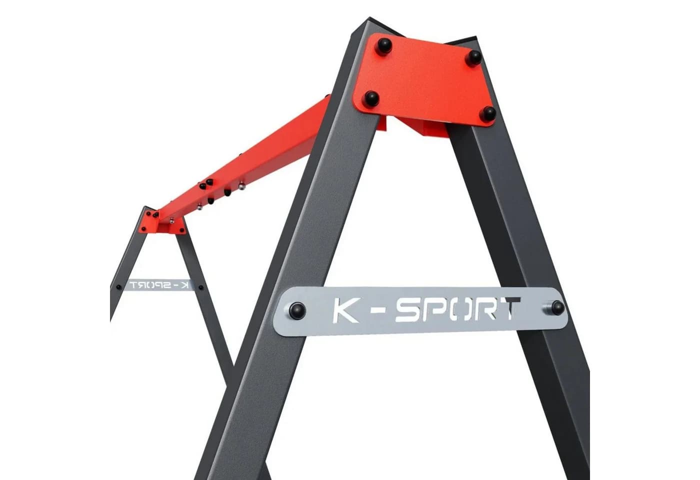 K-SPORT Doppelschaukel Gestell 150 kg Belastbar Silber - Bild 5