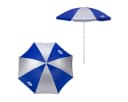 Nils Strandschirm 160cm Blau/Weiß mit neigbarem Schirmkopf und UV-Schutz SPF 40+ Bild 1