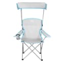 NILS CAMP Campingstuhl mit Sonnenschutz und Becherhalter Grau Bild 2
