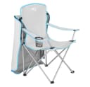 NILS CAMP Campingstuhl mit Sonnenschutz und Becherhalter Grau Bild 4