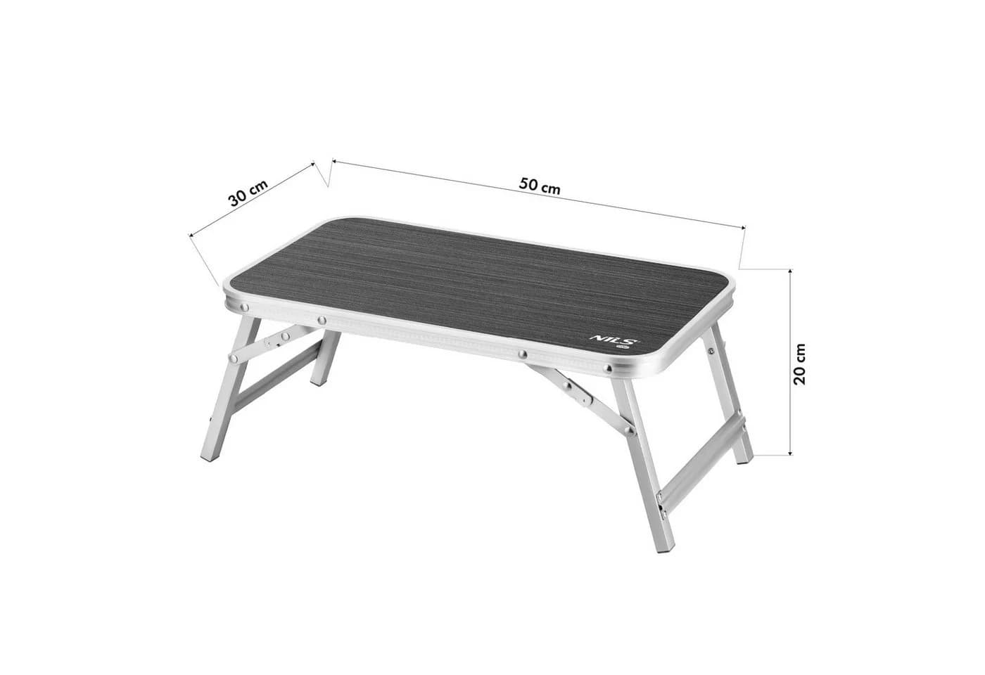 NILS CAMP Campingtisch klappbar Aluminium MDF kompakt - Bild 3