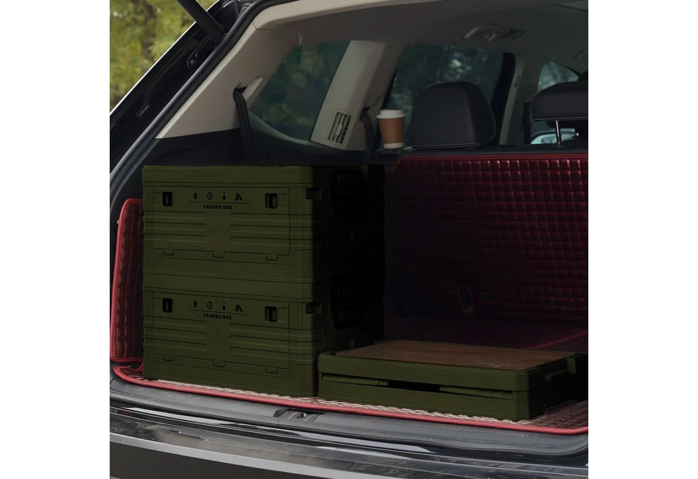 NILS CAMP Aufbewahrungsbox 2in1 Klappbare Campingkiste Outdoor 32L - Bild 3