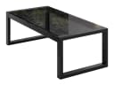Beautysofa Gartentisch STELLA Schwarz Glas 110x55 cm Bild 2