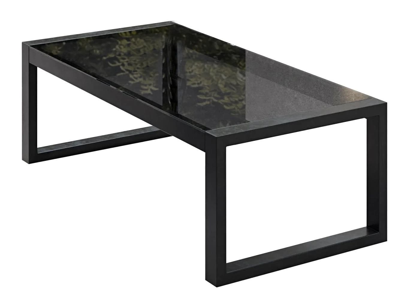 Beautysofa Gartentisch STELLA Schwarz Glas 110x55 cm - Bild 2