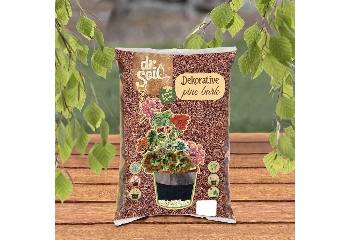 dr. Soil Rindenmulch Pinienrinde 5 Liter Beutel - Bild 3