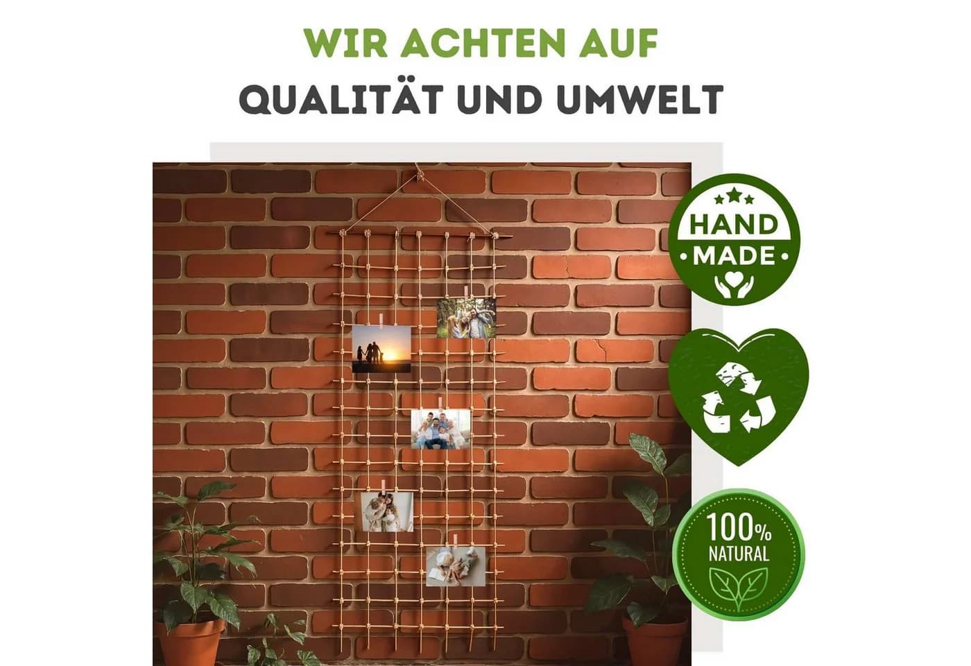 Floranica Rankhilfe Ranknetz Rankgitter für Garten Balkon und Terrasse - Bild 4