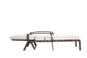 LVHOM Verstellbare Aluminium-Gartenliege mit Kissen Grau Bild 4