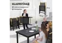 MC Star Gartenlounge-Set 7-tlg. Schwarz Aluminium Klappbar Bild 5