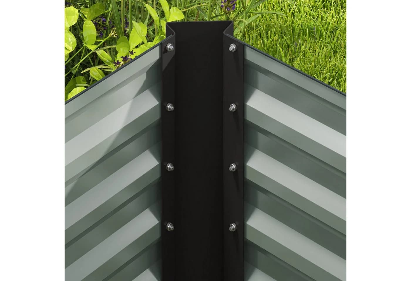 MC Star Hochbeet 2er-Set Metall Dunkelgrau