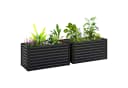MC Star Hochbeet 2er-Set Metall Dunkelgrau Bild 2