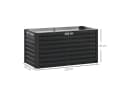 MC Star Hochbeet 2er-Set Metall Dunkelgrau Bild 3