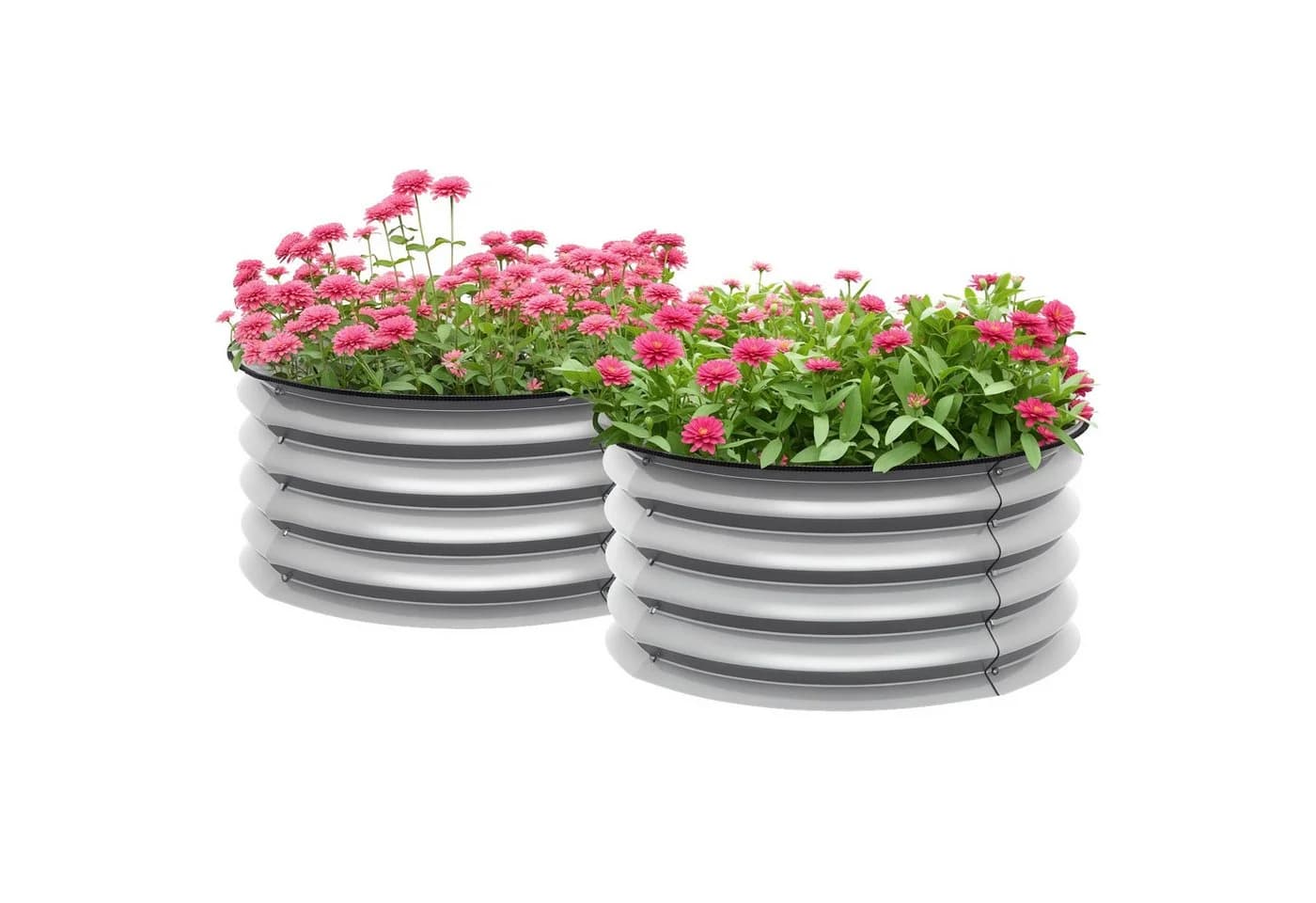 MC Star Hochbeet 2er-Set Silber Modulares Pflanzenbeet - Bild 2