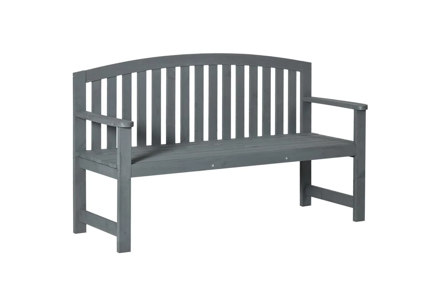 MC Star Gartenbank 2-Sitzer Grau Tannenholz - Bild 2