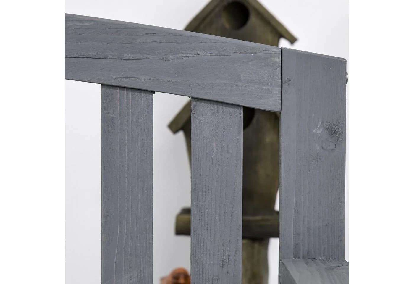 MC Star Gartenbank 2-Sitzer Grau Tannenholz - Bild 5
