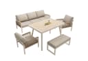 i@home Gartenlounge-Set 7-Personen Handgeflochten Beige Bild 1