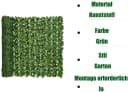Agger Kunstranke Efeu Sichtschutz Grün 300 cm Bild 1