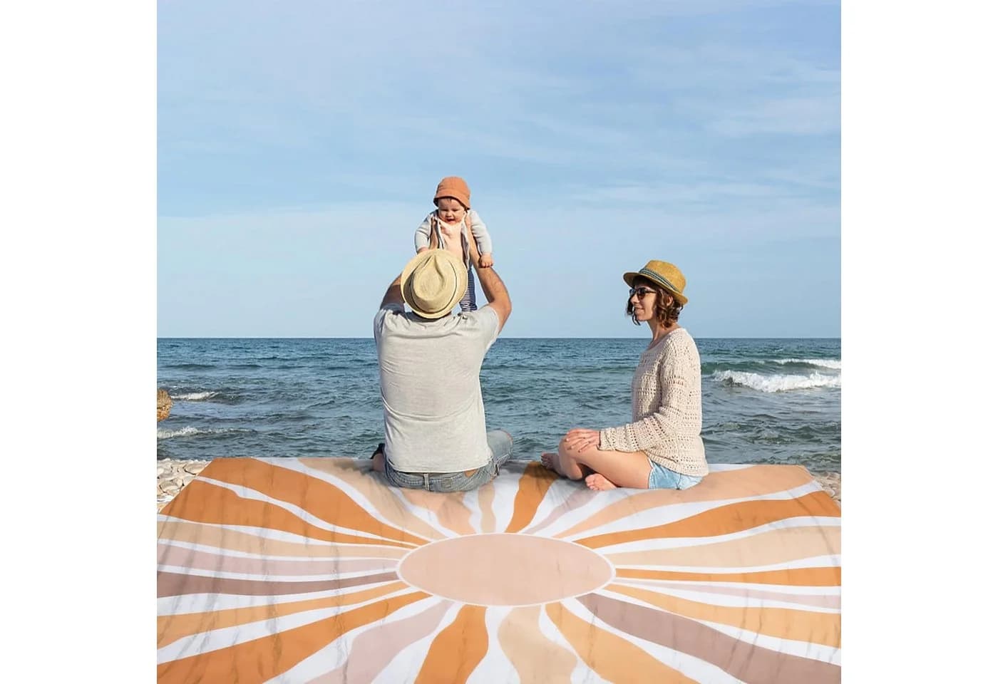 Zaewry Extra Große Stranddecke Wasserdicht Sandfrei Tragbar - Bild 3