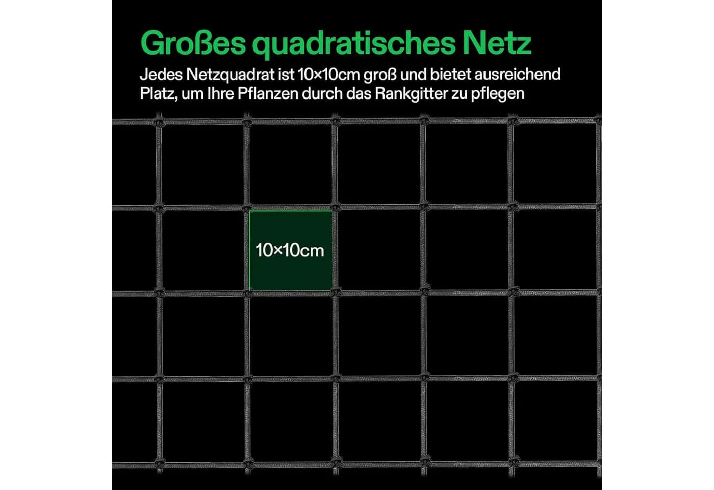 VIVOSUN Trellis Netz 60x60 cm mit 4 Haken - Bild 3