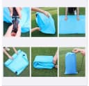 SIKAINI Luftsofa Schwarz-Orange Aufblasbar für Camping & Garten Bild 5