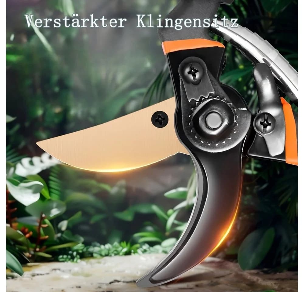 SIKAINI Gartenschere Rostfrei Ergonomisch für Obstbäume & Sträucher - Bild 4