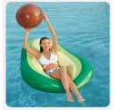 SIKAINI Luftmatratze Pool mit Abnehmbarem Kern, Avocado-Design Grün/Braun Bild 1