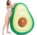 SIKAINI Luftmatratze Pool mit Abnehmbarem Kern, Avocado-Design Grün/Braun Bild 2
