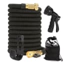 SIKAINI Flexibler Gartenschlauch Set mit 8-fach Sprühdüse Schwarz Bild 1