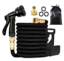 SIKAINI Flexibler Gartenschlauch Set mit 8-fach Sprühdüse Schwarz Bild 2