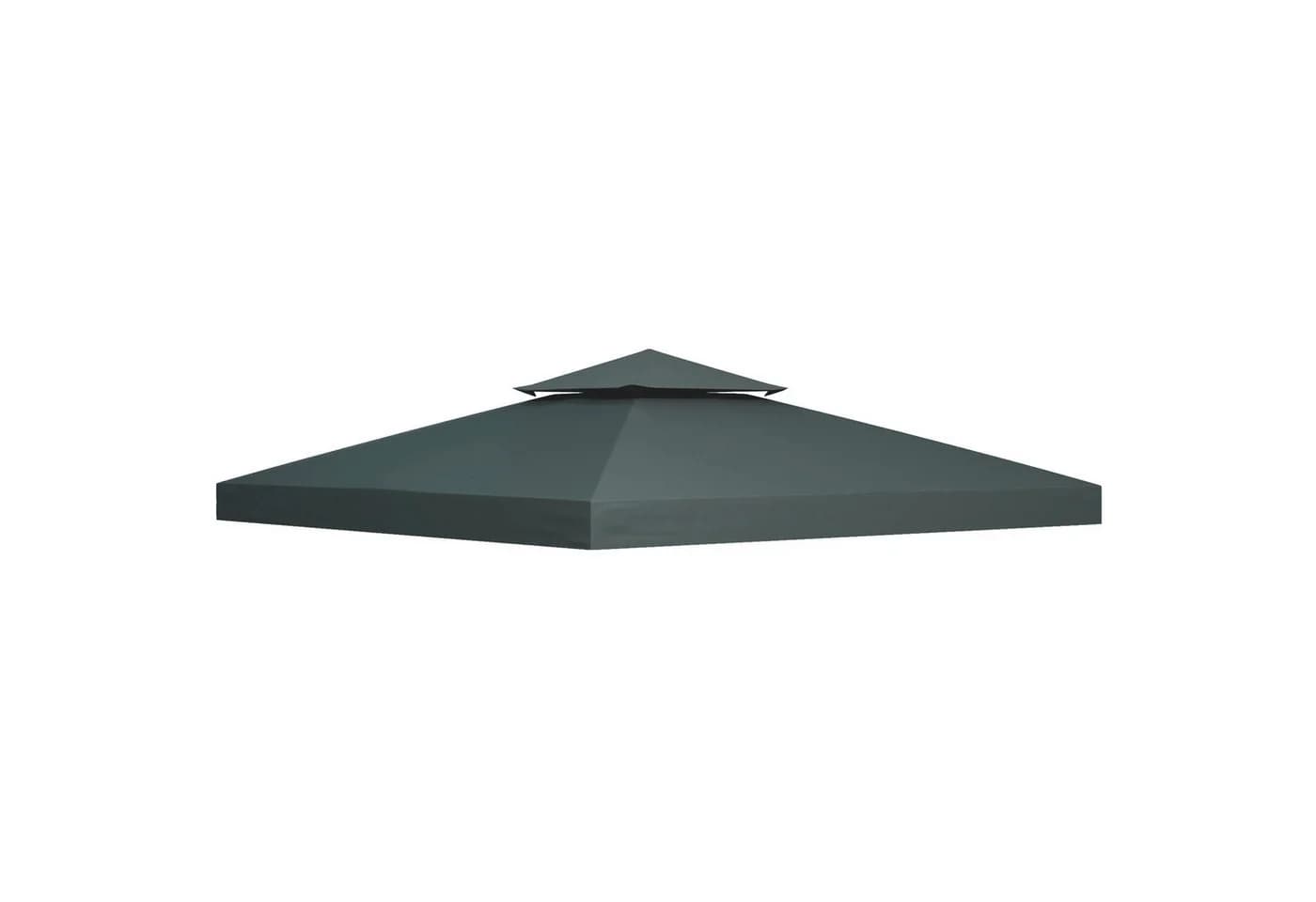 Novzep Pavillon-Ersatzdach 3x3m Grau Doppeldach UV-Schutz - Bild 2