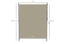MC Star Senkrechtmarkise Beige Aluminium Bild 3