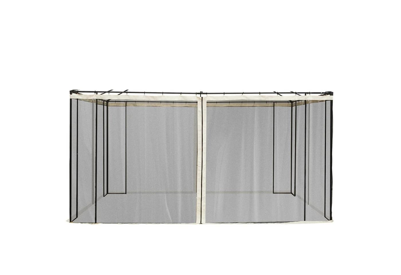 MC Star Moskitonetz für 3x4 Pavillon, 4 Seitenteile, Fliegennetz mit Reißverschluss - Bild 2