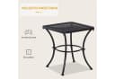 MC Star Beistelltisch Schwarz Metall 45x45x50cm Bild 1