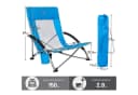TIMBER RIDGE Klappstuhl Strandstuhl 150kg belastbar Metallgestell Bild 3