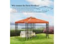 Outsunny Pavillon-Ersatzdach Rostrot 3x3 m Bild 3