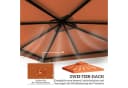 Outsunny Pavillon-Ersatzdach Rostrot 3x3 m Bild 4