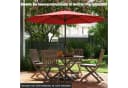 COSTWAY Sonnenschirm Rot 270cm neigbar Bild 1