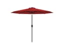 COSTWAY Sonnenschirm Rot 270cm neigbar Bild 2