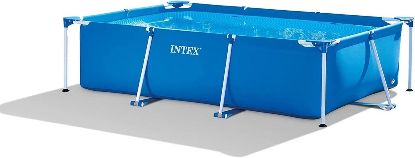 Intex Framepool Rechteckig Aufstellpool Blau Stahlrahmen - Bild 3