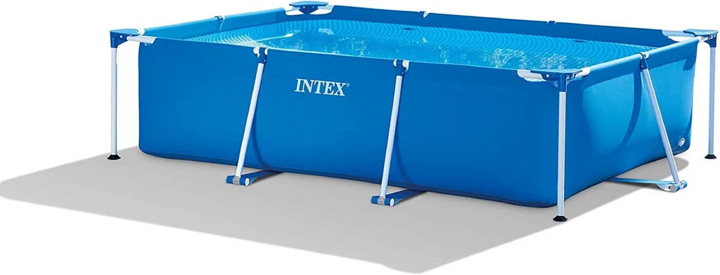 Intex Framepool Rechteckig Aufstellpool Blau Stahlrahmen - Bild 4