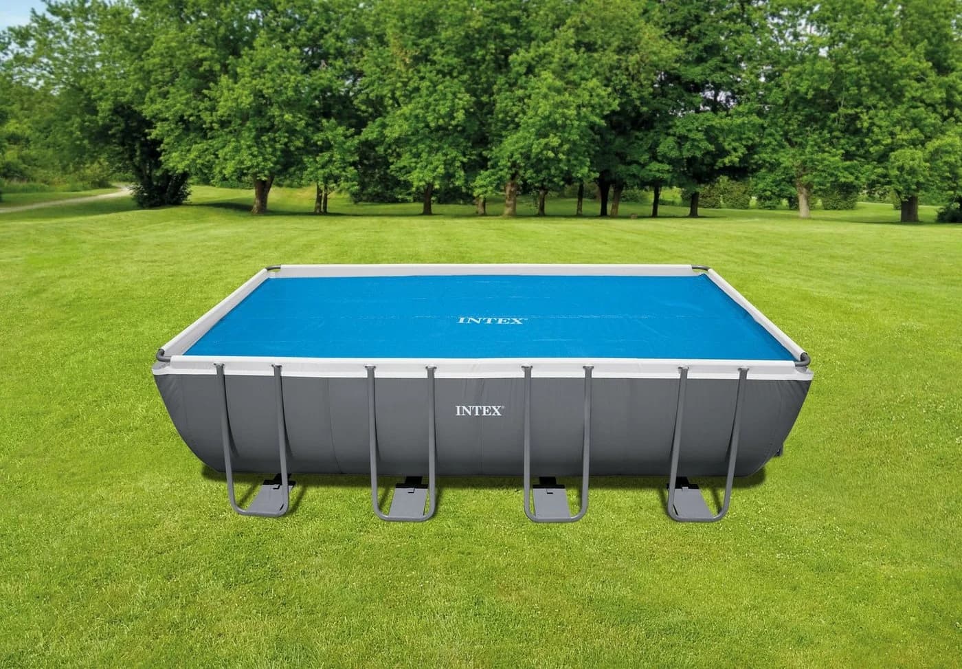 INTEX Solarabdeckplane für Frame-Pools 549x274cm Transparent - Bild 4
