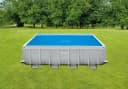 INTEX Solarabdeckplane für Frame-Pools 488x244cm Transparent Bild 2