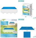 INTEX Solarabdeckplane für Frame-Pools 488x244cm Transparent Bild 5