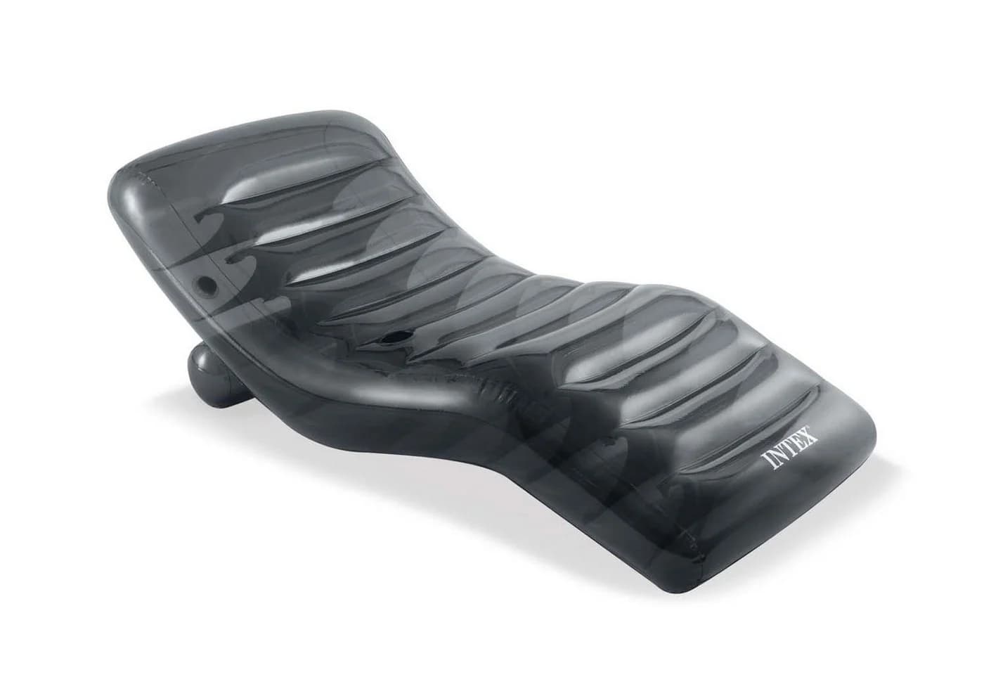 Intex Luftmatratze COOL GREY LOUNGE Grau XXL mit Rückenlehne