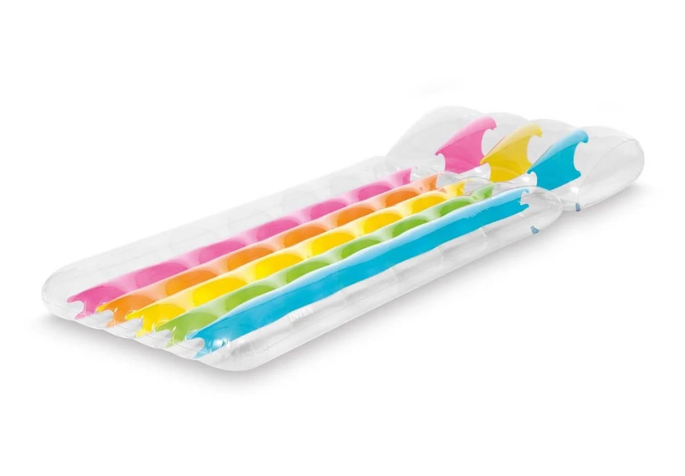 Intex Luftmatratze Rainbow Mat Bunt Transparent Deluxe
